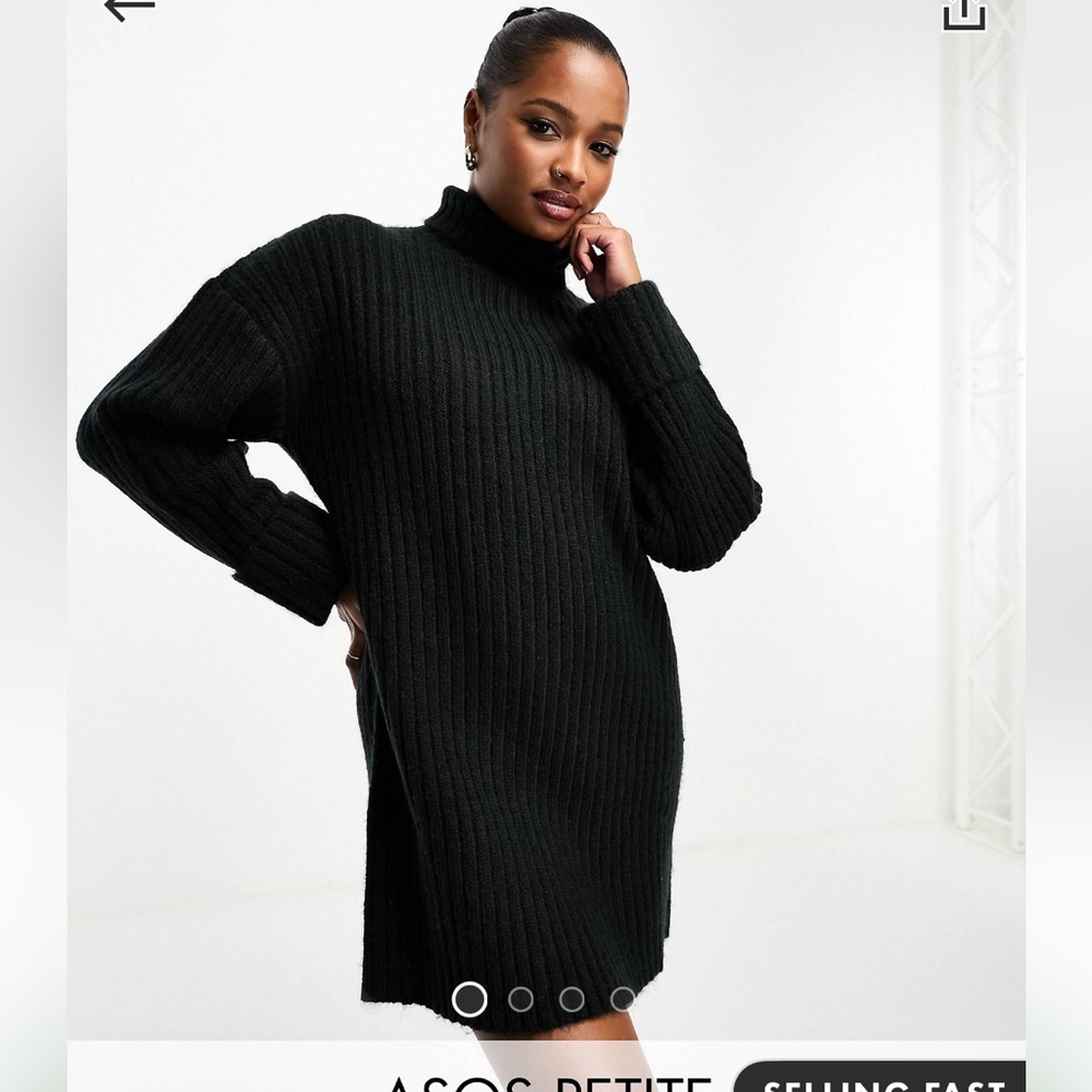 Roll Neck Sweater Dress
